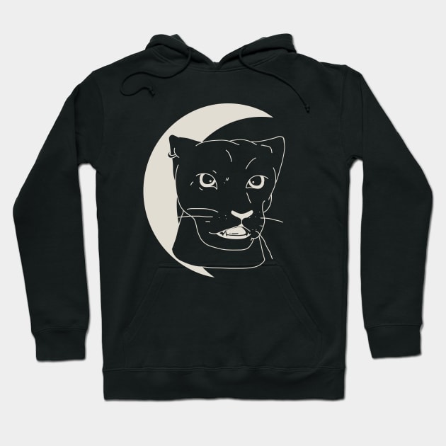 Panther Moon Hoodie by bluecrown